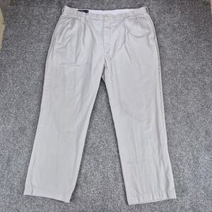 Polo Ralph Lauren Andrew Pant Mens 40x32 (38x29) Beige Pleated‎ Chino Cotton